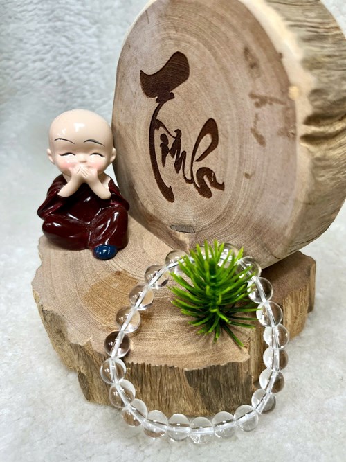 Chuỗi thạch anh trắng 8 li