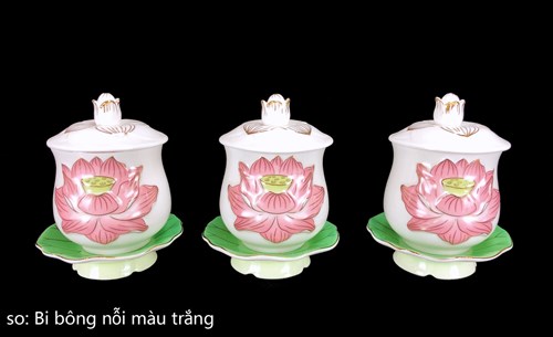 Đại Bi Bông Sen Nổi Trắng Số 3