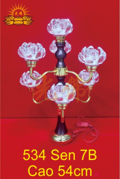 Đèn sen 7 bông 534