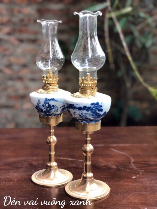 Đèn vai vuông xanh