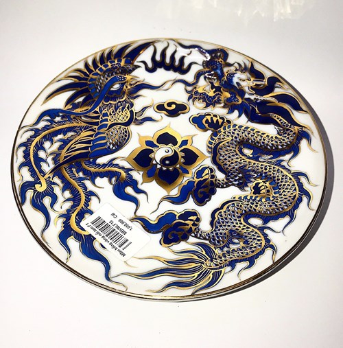 Mâm Bồng Vàng Nổi Lam F27