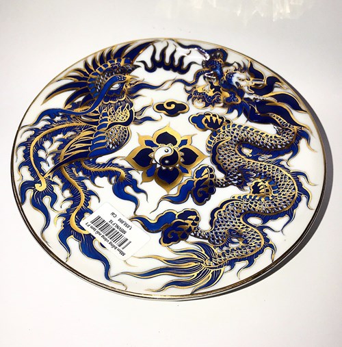 Mâm Bồng Vàng Nổi Lam F27