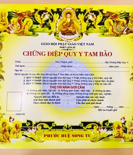 Phái Quy Y Lớn vàng Khổ A4