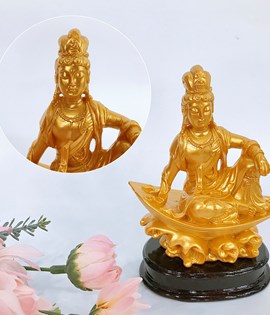 Quan âm QA16 nhũ vàng