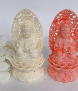 Quan Âm Giả Ngà Ngồi Sen