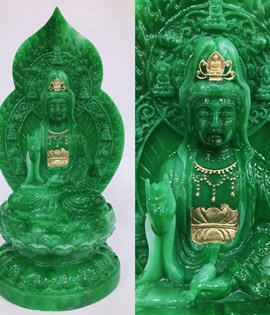 QUAN ÂM LÁ BỒ ĐỀ CẨM THẠCH