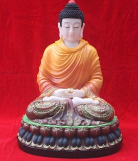 Tượng Thích ca màu cổ 26in