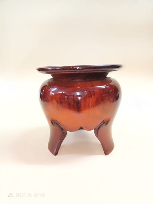 Đôn gỗ cao trơn trung