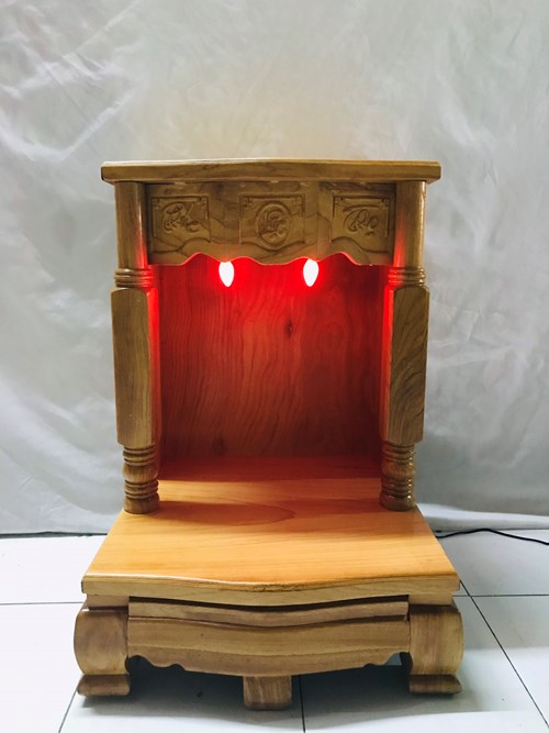 TT gỗ gõ mái bằng vuông to 50