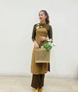 Áo Dài Linen Thêu