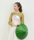 Áo Dài Linen Thêu