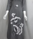 Áo dài linen vẽ