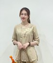 Cổ tròn bồ đề cotton