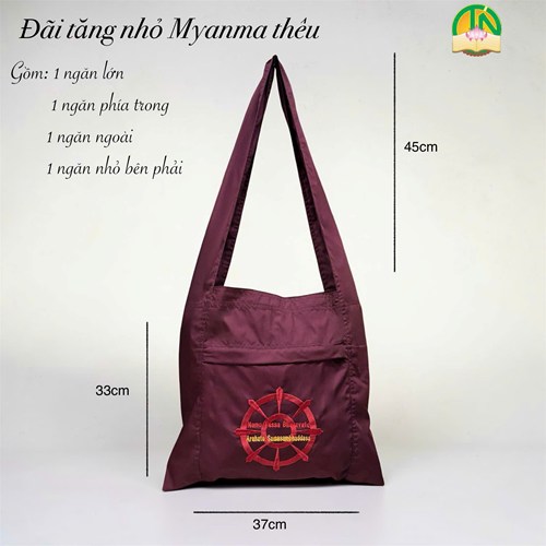 đãi tăng nhỏ Myanmar thêu