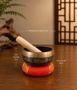 Chuông Quay Đen 9.5cm
