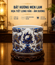 Bát Hương Vàng Nổi Lam F16