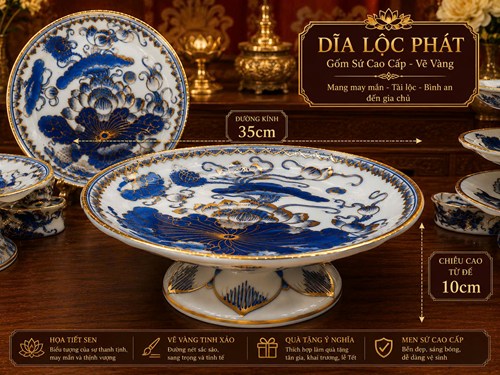 Mâm Bông Sen Lộc Phát F35