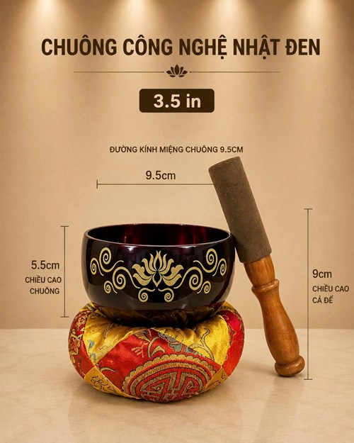 Chuông Nhật Đen 3.5in