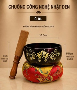 Chuông Nhật Đen 4in