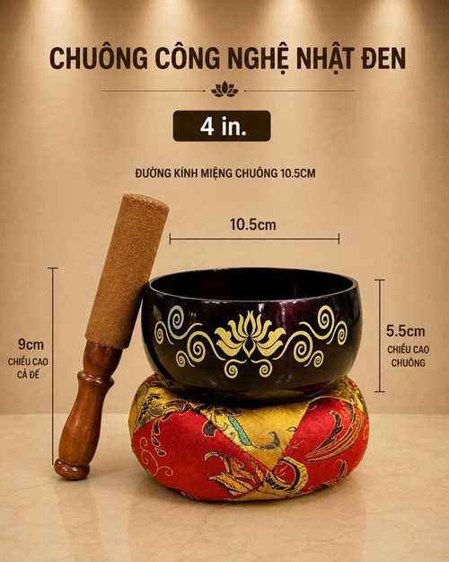 Chuông Nhật Đen 4in
