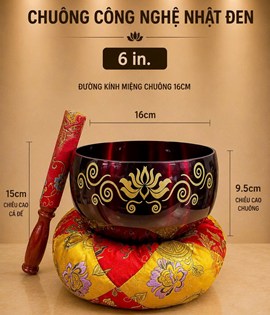 Chuông Nhật Đen 6in