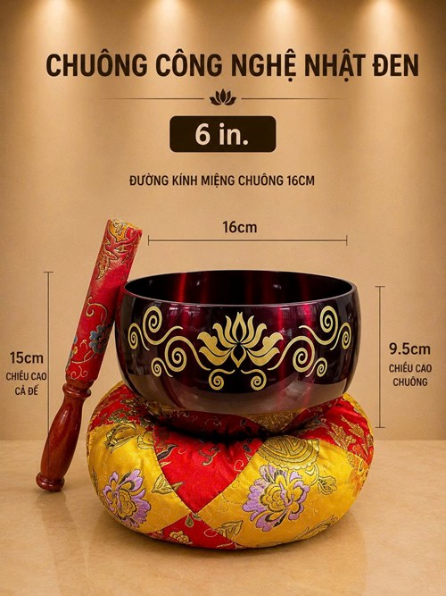 Chuông Nhật Đen 6in