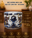 Bát Hương Vàng Nổi Lam F18