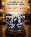 Bát Hương Vàng Nổi Lam F20
