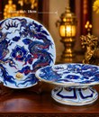 Mâm Bồng Vàng Nổi Lam F18