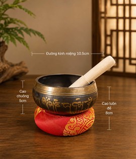 Chuông Quay Đen 10.5cm