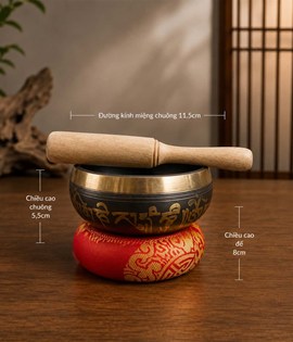 Chuông Quay Đen 11.5cm