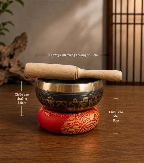 Chuông Quay Đen 11.5cm