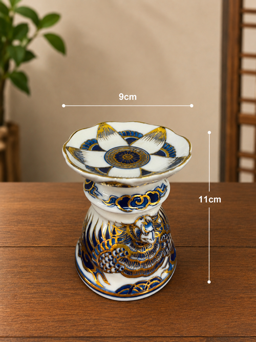 Chân Nến Vàng Nổi Lam