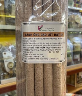 Bánh ống gạo lứt hạt sen 150g