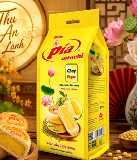 BÁNH PÍA CHAY ĐẬU XANH SẦU RIÊNG - VÀNG