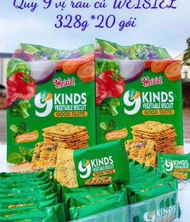 Bánh quy ăn kiêng 9 loại rau củ