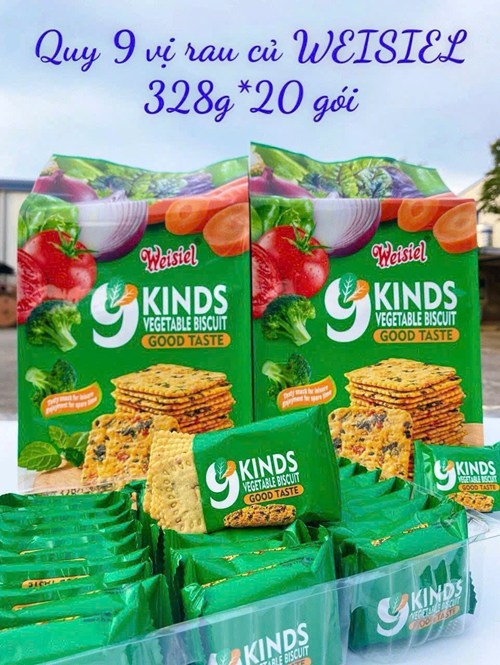 Bánh quy ăn kiêng 9 loại rau củ