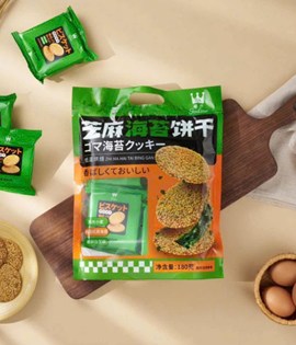 Bánh quy mè vị rong biển