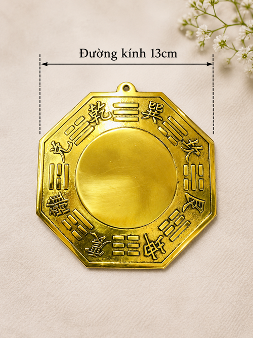 bát quái đồng 13cm TA gương