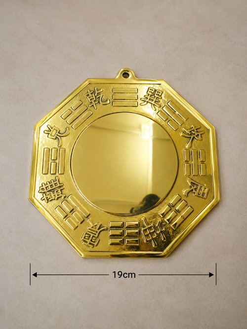 bát quái đồng 19cm gương