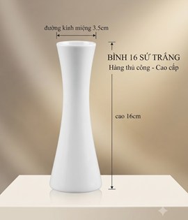 BÌNH 16 SỨ TRẮNG