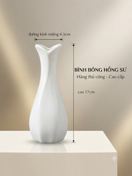 BÌNH BÔNG HỒNG SỨ