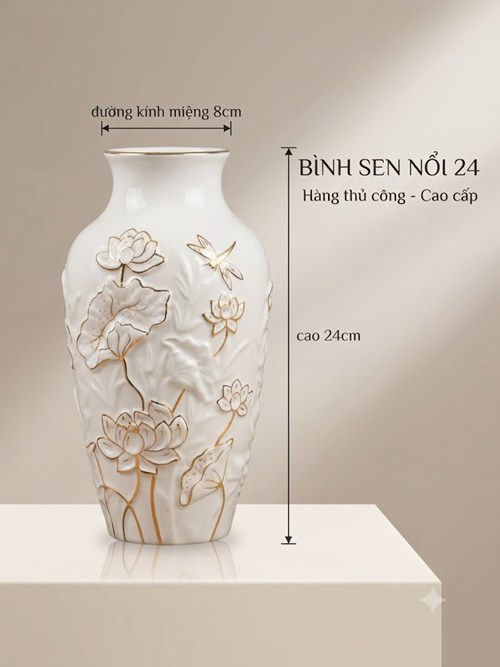BÌNH BÔNG SEN NỔI 24 BCV