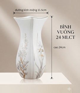 BÌNH BÔNG VUÔNG 24 MLCT
