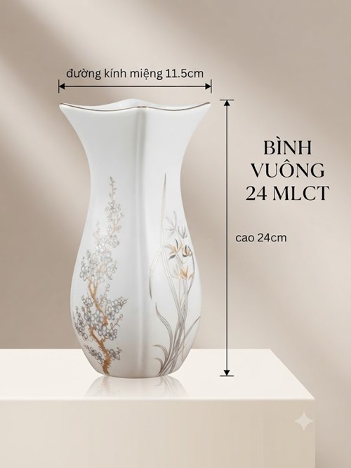 BÌNH BÔNG VUÔNG 24 MLCT