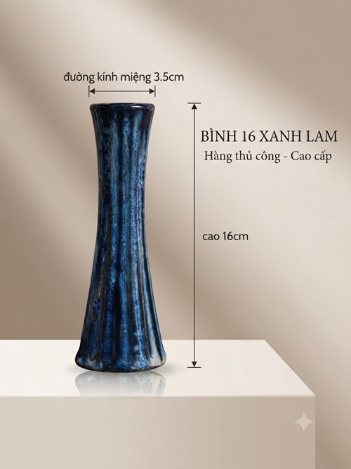 BÌNH BÔNG16 XANH LAM