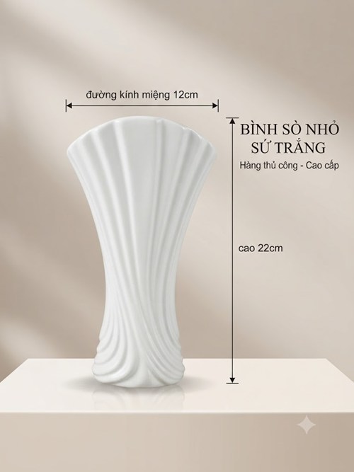 BÌNH SÒ NHỎ SỨ TRẮNG