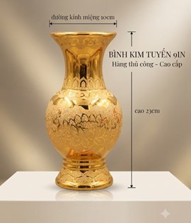 Bình kim tuyến 9in