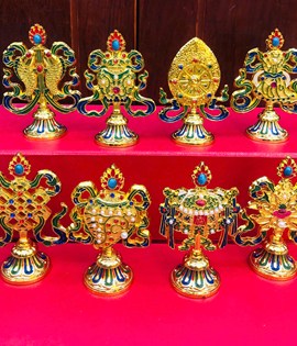 bộ 8 món cát tường nhỏ 910 - 10cm