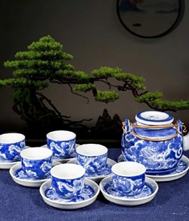 Bộ ấm chén long ẩn lõm